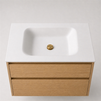 Corian kylpyhuonetaso 82 cm sis. Lux allas, Glacier White