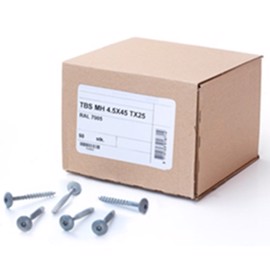 Harmaa TBS MH Ruuvit 4,5 x 45 mm TX25 - 50 kpl.