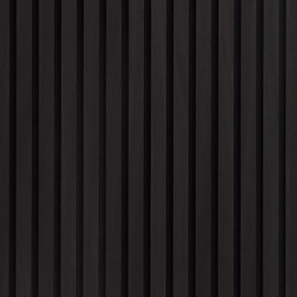 Akustiikkapaneeli - Mustaksi öljytty savustettu tammiviilu 60 x 240 cm