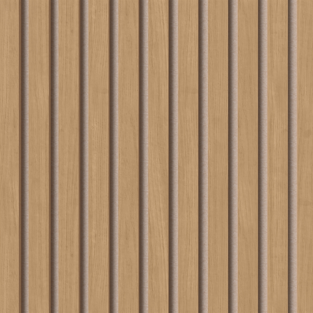 Akustiikkapaneeli - Luonnollinen öljytty tammiviilu 60 x 240 cm beigellä huopataustalla