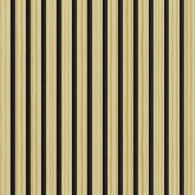Paloturvallinen akustiikkapaneeli - Mäntyviilu 60 x 248 cm