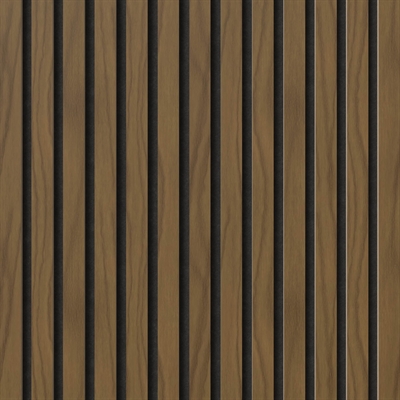 Paloturvallinen akustiikkapaneeli - Amerikkalainen pähkinäviilu 60 x 248 cm