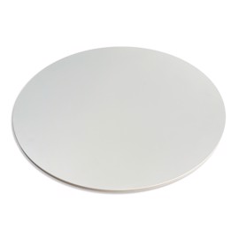 Pyöreä kompaktilaminaatti 10 mm, valkoinen/valkoinen ydin